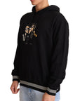 Dolce & Gabbana Elegant Embroidered Black Cotton Sweater