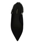 Dolce & Gabbana Elegant Silk Blend Slingback Flats with Crystals