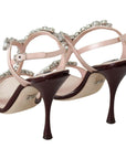 Dolce & Gabbana Crystal-Embellished Stiletto Sandals