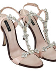 Dolce & Gabbana Crystal-Embellished Stiletto Sandals