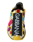 Dolce & Gabbana Embellished Yellow Sorrento Sneakers