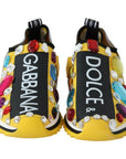 Dolce & Gabbana Embellished Yellow Sorrento Sneakers