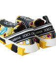 Dolce & Gabbana Embellished Yellow Sorrento Sneakers