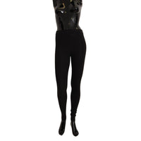 Dolce & Gabbana Elegant Cashmere Gray Tights | Winter Luxury