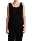 Dolce & Gabbana Lustrous Silk-Blend Lace Trim Camisole