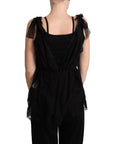 Dolce & Gabbana Lustrous Silk-Blend Lace Trim Camisole