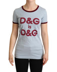 Dolce & Gabbana Elegant Blue Crewneck Cotton Tee