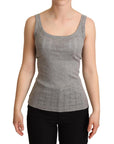 Dolce & Gabbana Elegant Sleeveless Gray Tank Top