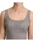 Dolce & Gabbana Elegant Sleeveless Gray Tank Top