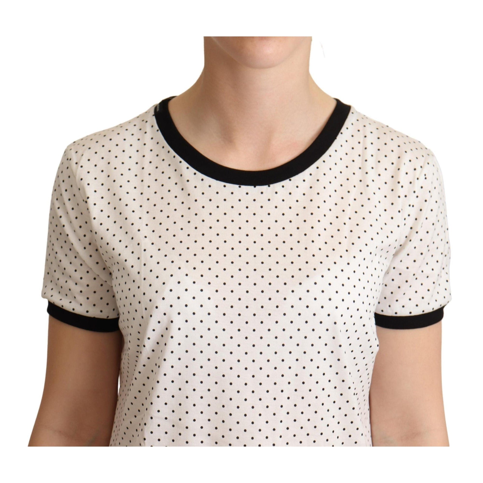 Dolce & Gabbana Polka Dot Crewneck Cotton Tee