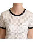 Dolce & Gabbana Polka Dot Crewneck Cotton Tee