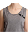 Dolce & Gabbana Elegant Gray Cotton Jersey Sleeveless Tank
