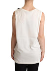 Dolce & Gabbana Chic Canine Floral Sleeveless Tank