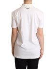 Dolce & Gabbana Chic Love Slogan Silk Cotton Tee