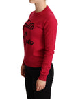 Dolce & Gabbana Chic Pink Cashmere Blend Crewneck Pullover