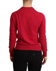 Dolce & Gabbana Chic Pink Cashmere Blend Crewneck Pullover