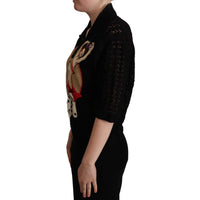Dolce & Gabbana Embroidered Short Sleeve Luxury Sweater