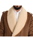 Dolce & Gabbana Elegant Double Breasted Shearling Jacket