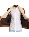 Dolce & Gabbana Elegant Double Breasted Shearling Jacket