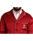 Dolce & Gabbana Sumptuous Silk Red Bomber Jacket