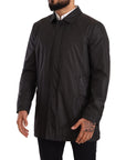 Dolce & Gabbana Elegant Black Trench Coat for Sophisticated Men