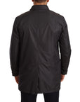 Dolce & Gabbana Elegant Black Trench Coat for Sophisticated Men