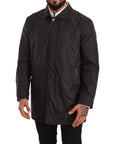 Dolce & Gabbana Elegant Black Trench Coat for Sophisticated Men
