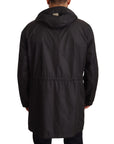 Dolce & Gabbana Elegant Black Hooded Blouson Jacket