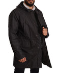 Dolce & Gabbana Elegant Black Hooded Blouson Jacket