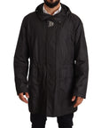Dolce & Gabbana Elegant Black Hooded Blouson Jacket