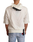Dolce & Gabbana Exquisite Off-White Cotton Hooded Sweater