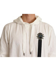 Dolce & Gabbana Exquisite Off-White Cotton Hooded Sweater