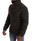 Dolce & Gabbana Elegant Speckled Turtleneck Wool-Blend Sweater