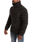 Dolce & Gabbana Elegant Speckled Turtleneck Wool-Blend Sweater