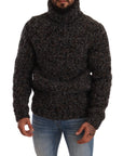 Dolce & Gabbana Elegant Speckled Turtleneck Wool-Blend Sweater