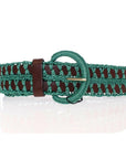 Dolce & Gabbana Enchanting Corset-Style Woven Raffia Belt