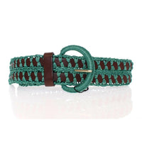 Dolce & Gabbana Enchanting Corset-Style Woven Raffia Belt