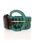 Dolce & Gabbana Enchanting Corset-Style Woven Raffia Belt