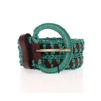 Dolce & Gabbana Enchanting Corset-Style Woven Raffia Belt