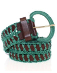 Dolce & Gabbana Enchanting Corset-Style Woven Raffia Belt