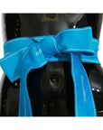 Dolce & Gabbana Elegant Bow Snap Blue Waist Belt