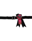 Dolce & Gabbana Elegant Floral Crystal Ribbon Waist Belt