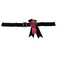 Dolce & Gabbana Elegant Floral Crystal Ribbon Waist Belt