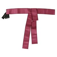 Dolce & Gabbana Elegant Pink Silk Wide Waist Belt