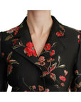 Dolce & Gabbana Elegant Floral Embroidered Trench Coat