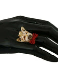 Dolce & Gabbana Elegant Canine Charm Women's Ring