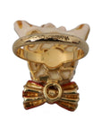 Dolce & Gabbana Elegant Canine Charm Women's Ring