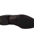 Dolce & Gabbana Elegant Black Leather Lizard Skin Derby Boots