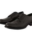 Dolce & Gabbana Elegant Black Lizard Skin Derby Shoes