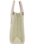 Michael Kors Mirella Small Powder Blush Canvas Shopper Crossbody Handbag Purse